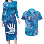 NAIDOC Week 2026 Couples Matching Long Sleeve Bodycon Dress and Hawaiian Shirt Turtle Dream On The Waves