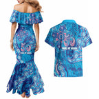 NAIDOC Week 2026 Couples Matching Mermaid Dress and Hawaiian Shirt Turtle Dream On The Waves