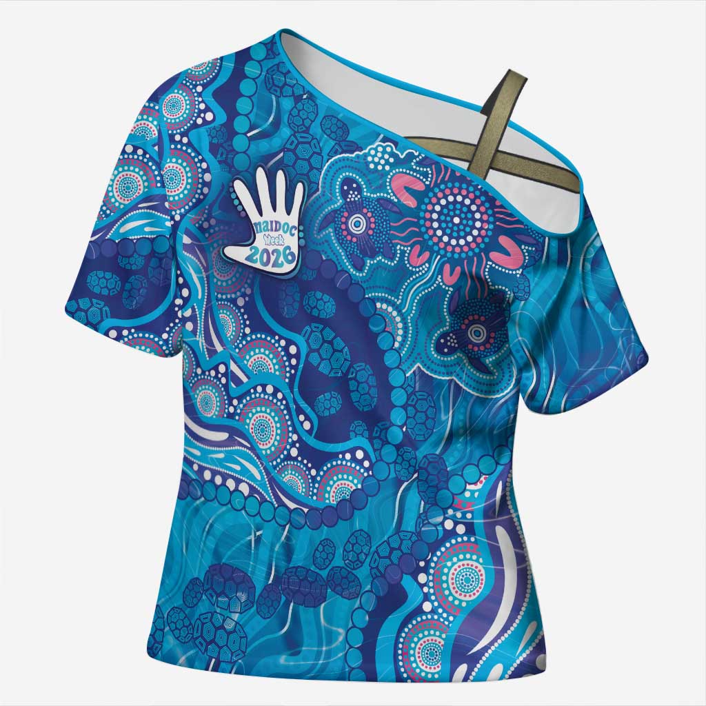 NAIDOC Week 2026 Cross Shoulder Shirt Turtle Dream On The Waves