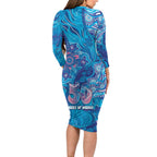 NAIDOC Week 2026 Family Matching Long Sleeve Bodycon Dress and Hawaiian Shirt Turtle Dream On The Waves