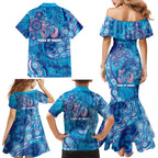 NAIDOC Week 2026 Family Matching Mermaid Dress and Hawaiian Shirt Turtle Dream On The Waves