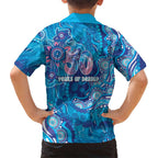 NAIDOC Week 2026 Family Matching Off Shoulder Short Dress and Hawaiian Shirt Turtle Dream On The Waves