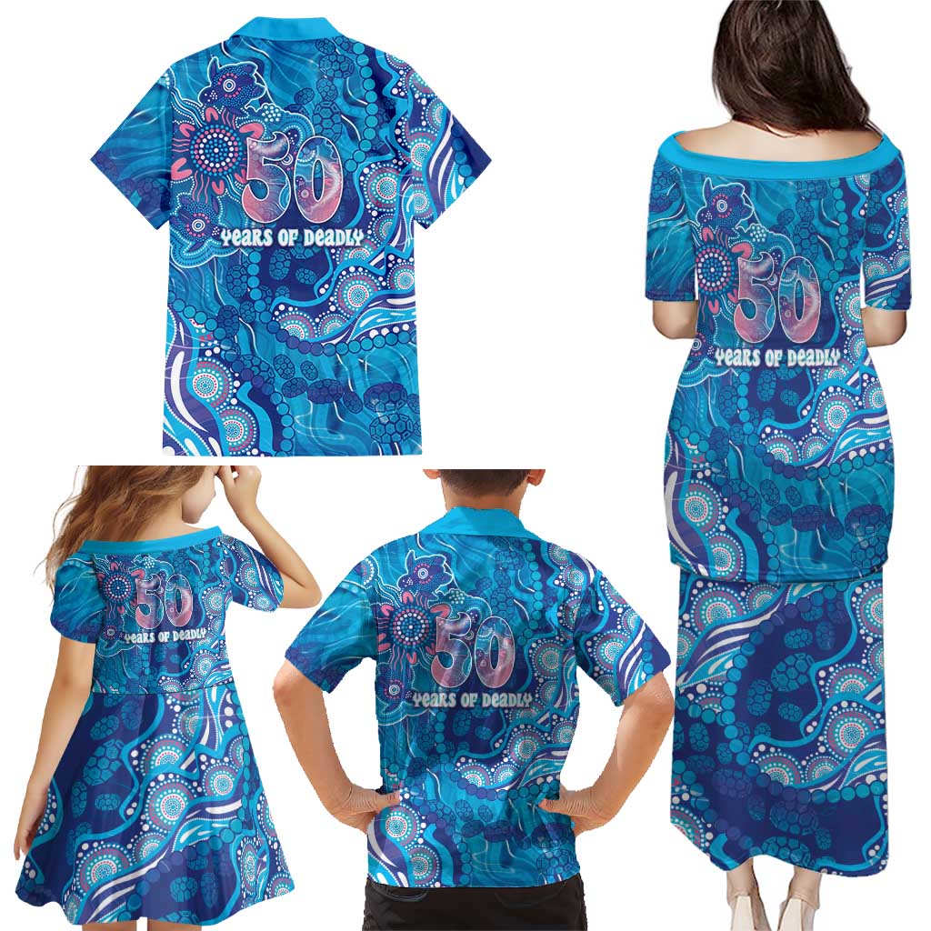 NAIDOC Week 2026 Family Matching Puletasi and Hawaiian Shirt Turtle Dream On The Waves