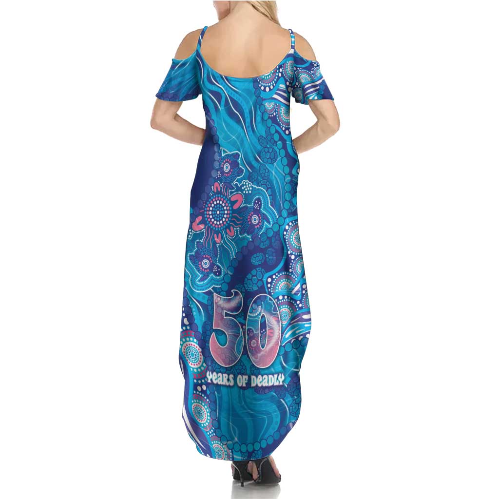 NAIDOC Week 2026 Family Matching Summer Maxi Dress and Hawaiian Shirt Turtle Dream On The Waves