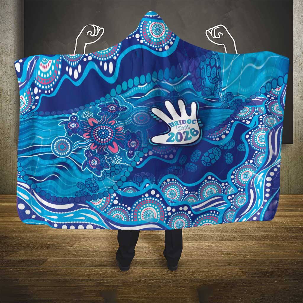 NAIDOC Week 2026 Hooded Blanket Turtle Dream On The Waves