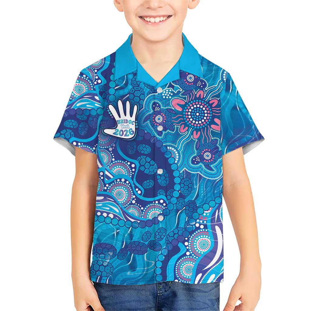 NAIDOC Week 2026 Kid Hawaiian Shirt Turtle Dream On The Waves