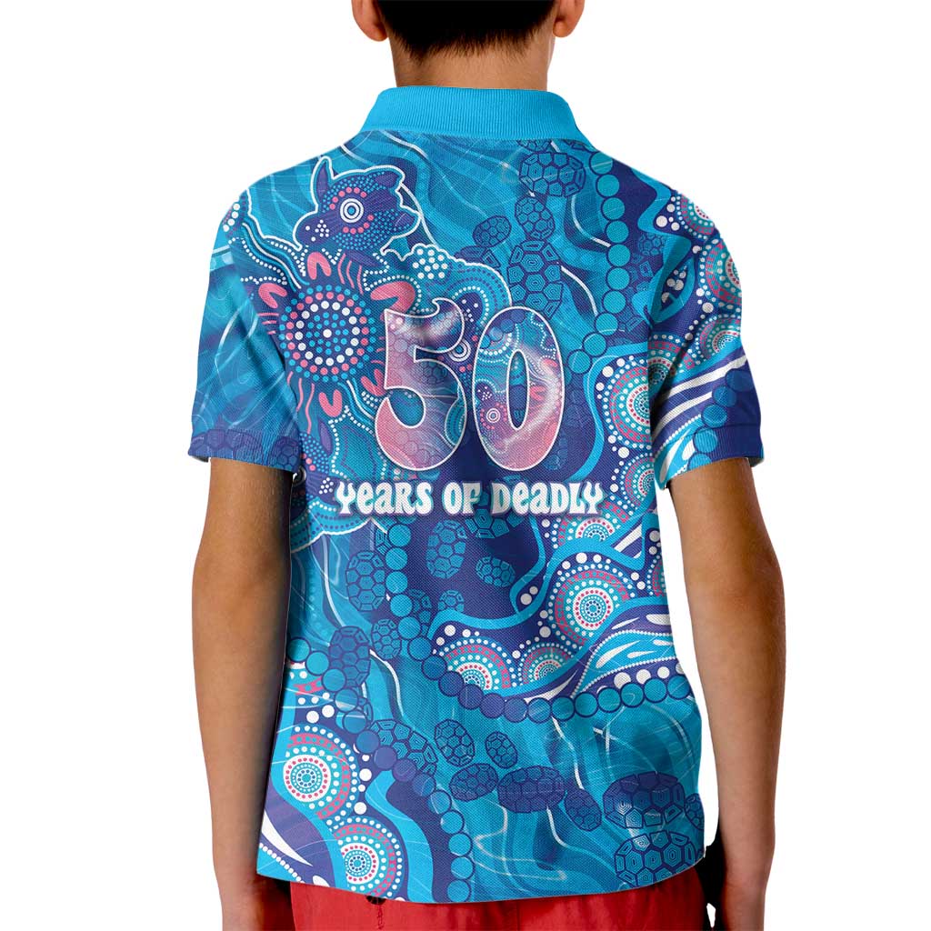 NAIDOC Week 2026 Kid Polo Shirt Turtle Dream On The Waves