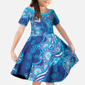 NAIDOC Week 2026 Kid Short Sleeve Dress Turtle Dream On The Waves