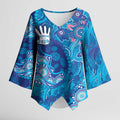 NAIDOC Week 2026 Kimono Sleeve Blouse Turtle Dream On The Waves