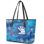 NAIDOC Week 2026 Leather Tote Bag Turtle Dream On The Waves