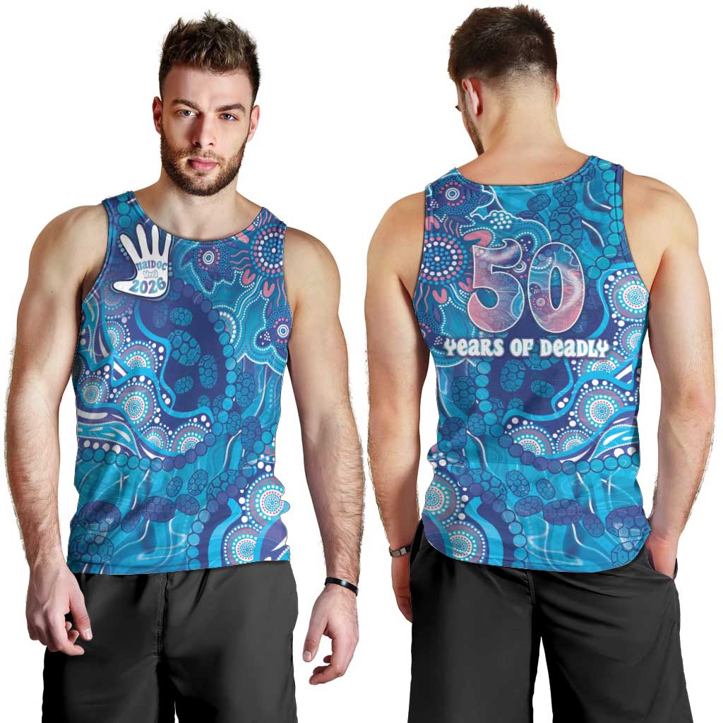NAIDOC Week 2026 Men Tank Top Turtle Dream On The Waves