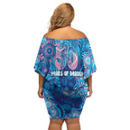 NAIDOC Week 2026 Off Shoulder Short Dress Turtle Dream On The Waves