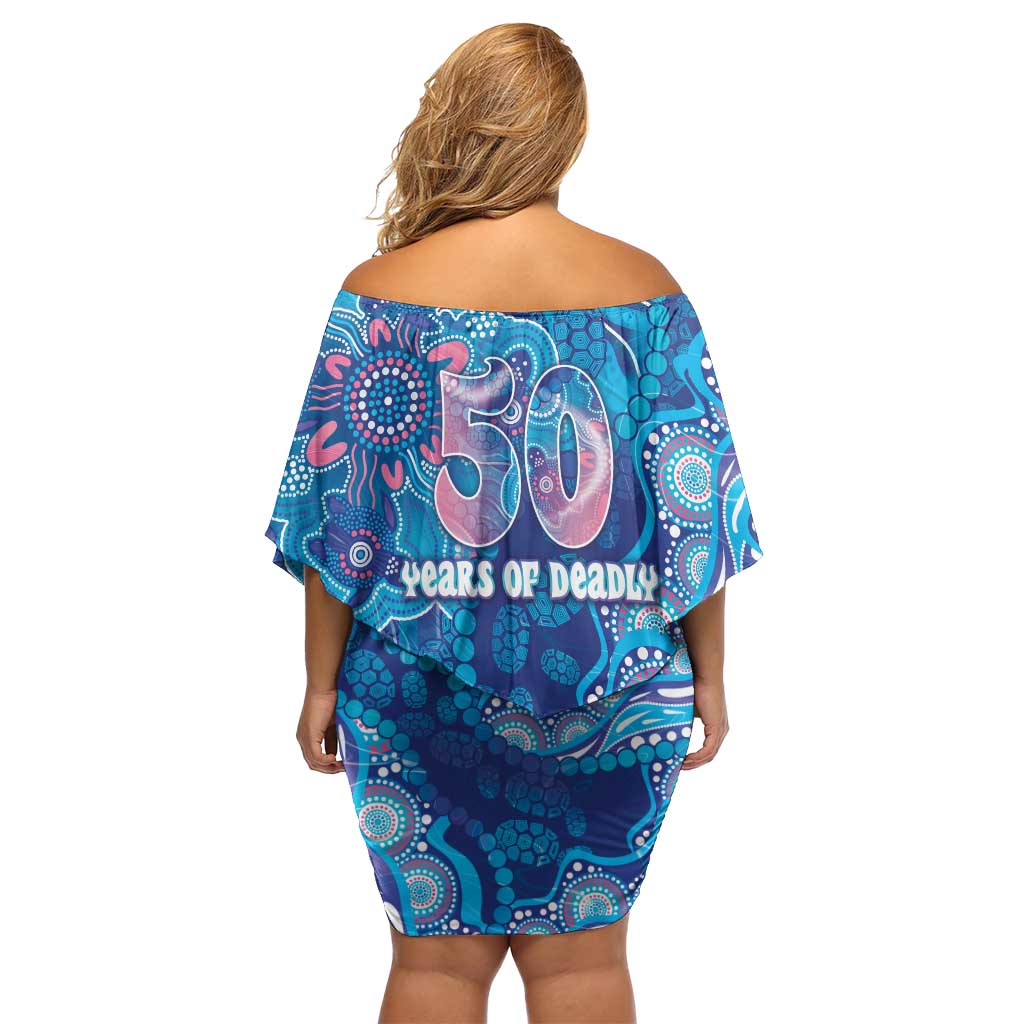 NAIDOC Week 2026 Off Shoulder Short Dress Turtle Dream On The Waves