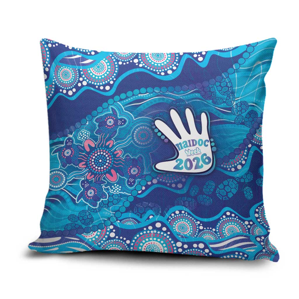 NAIDOC Week 2026 Pillow Cover Turtle Dream On The Waves
