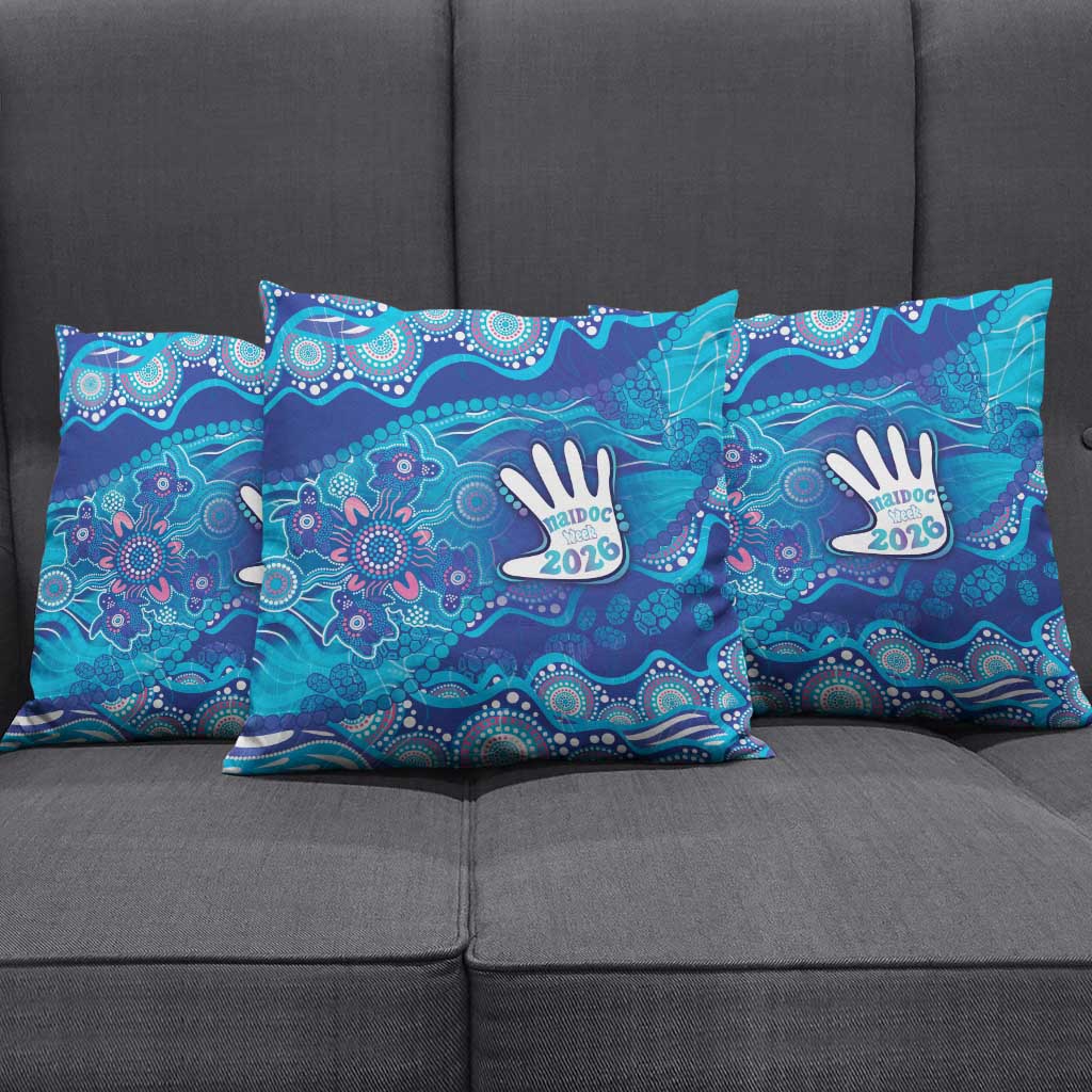 NAIDOC Week 2026 Pillow Cover Turtle Dream On The Waves