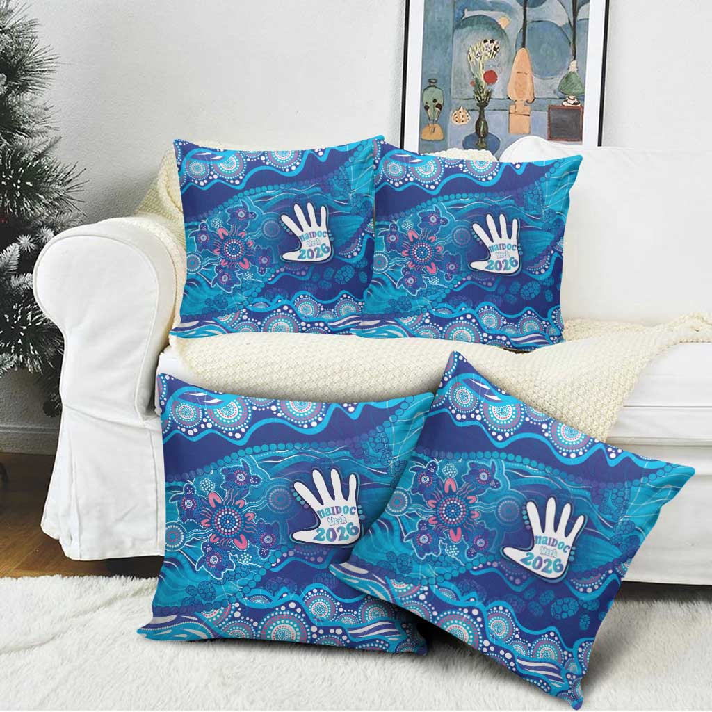 NAIDOC Week 2026 Pillow Cover Turtle Dream On The Waves