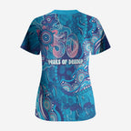 NAIDOC Week 2026 Scrub Top Turtle Dream On The Waves