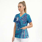 NAIDOC Week 2026 Scrub Top Turtle Dream On The Waves