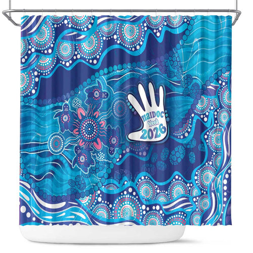 NAIDOC Week 2026 Shower Curtain Turtle Dream On The Waves