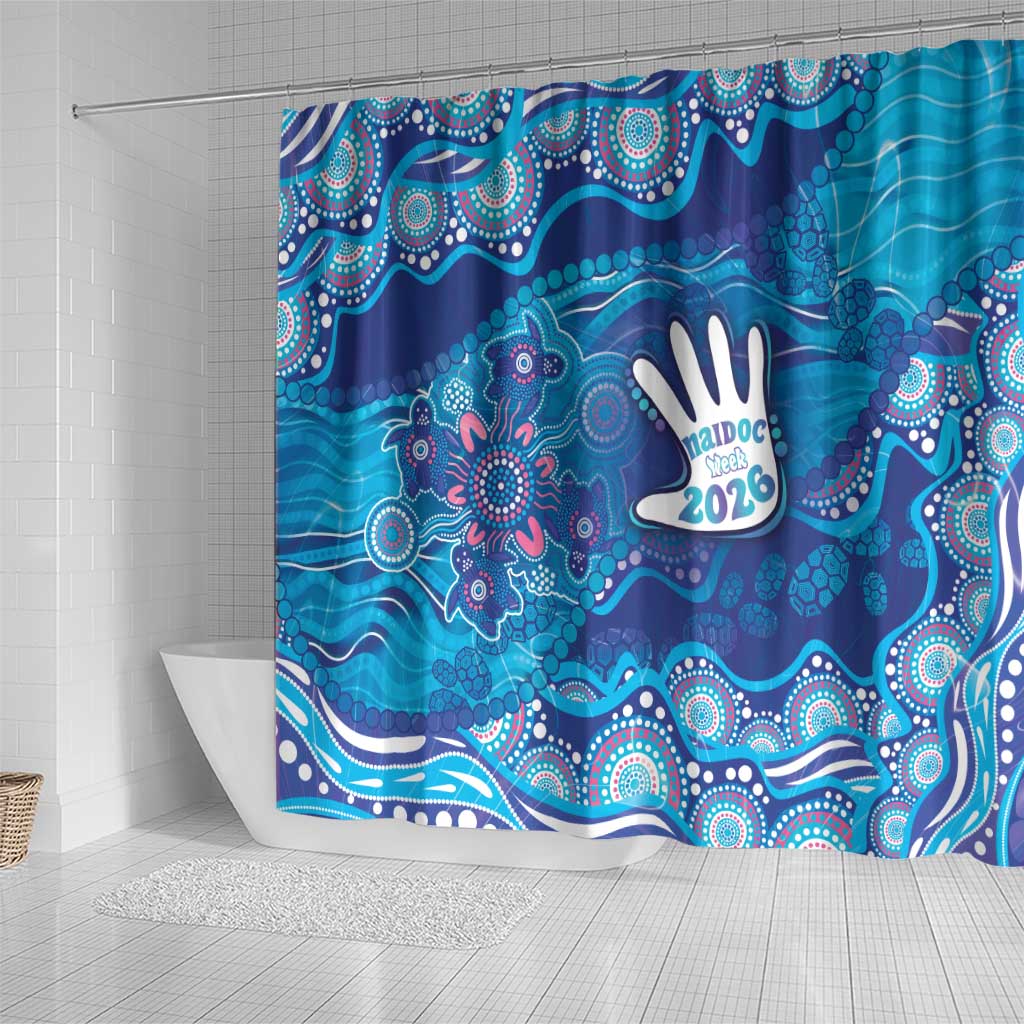 NAIDOC Week 2026 Shower Curtain Turtle Dream On The Waves