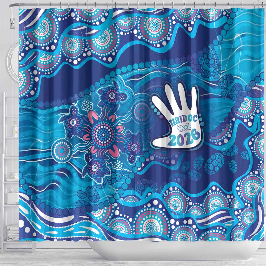 NAIDOC Week 2026 Shower Curtain Turtle Dream On The Waves