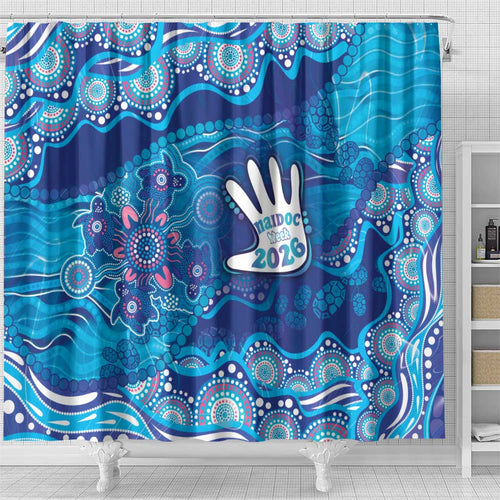 NAIDOC Week 2026 Shower Curtain Turtle Dream On The Waves