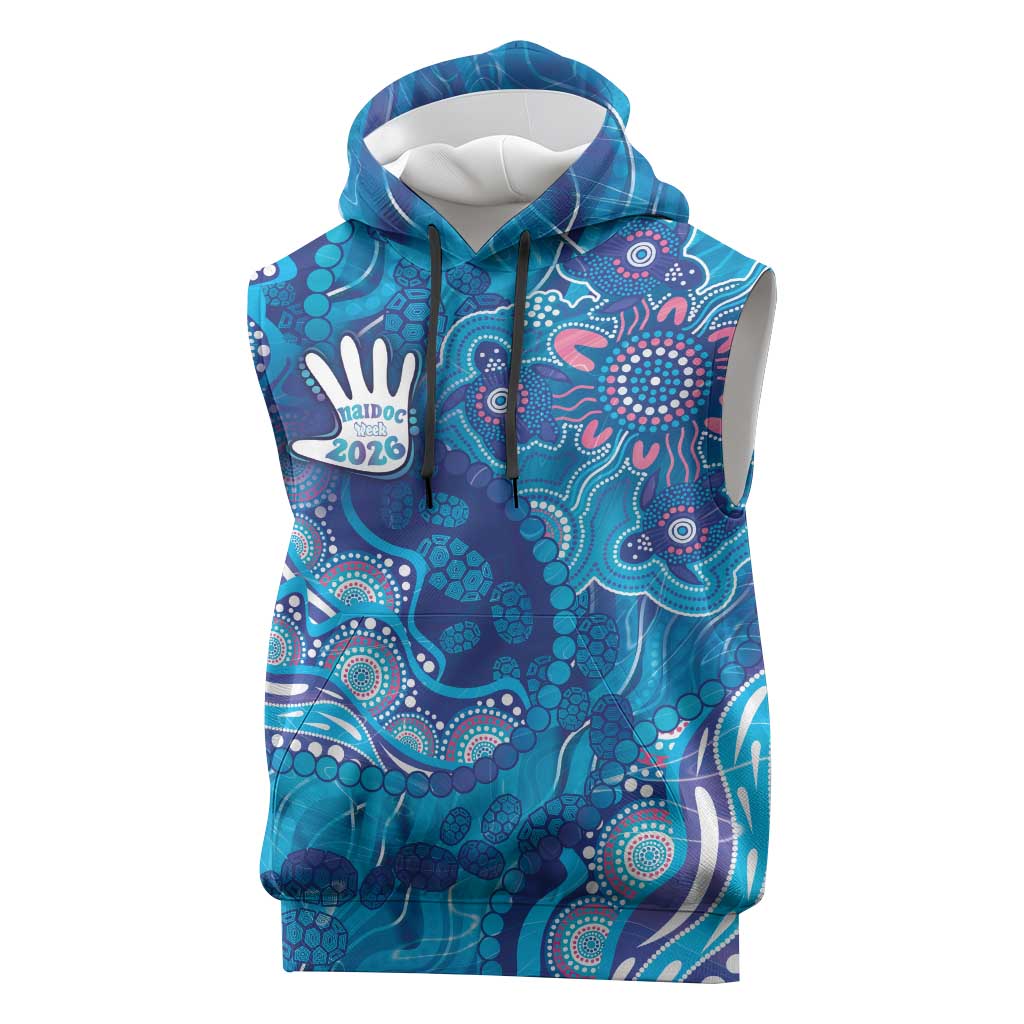 NAIDOC Week 2026 Sleeveless Hoodie Turtle Dream On The Waves