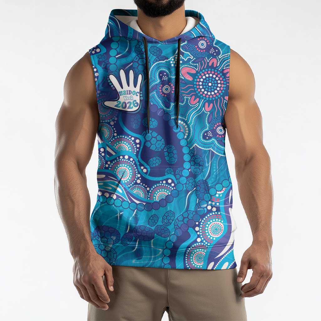 NAIDOC Week 2026 Sleeveless Hoodie Turtle Dream On The Waves
