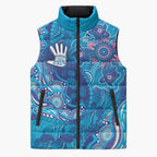 NAIDOC Week 2026 Sleeveless Puffer Jacket Turtle Dream On The Waves