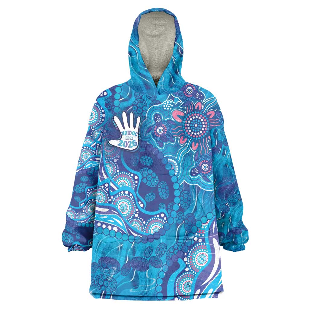 NAIDOC Week 2026 Wearable Blanket Hoodie Turtle Dream On The Waves