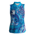 NAIDOC Week 2026 Women Sleeveless Polo Shirt Turtle Dream On The Waves