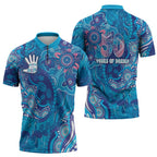 NAIDOC Week 2026 Zipper Polo Shirt Turtle Dream On The Waves