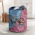 New South Wales And Queensland Laundry Basket Cockroaches With Frogs Aboriginal Art