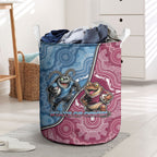 New South Wales And Queensland Laundry Basket Cockroaches With Frogs Aboriginal Art