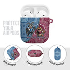 New South Wales And Queensland AirPods Case Cockroaches With Frogs Aboriginal Art