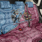 New South Wales And Queensland Back Car Seat Cover Cockroaches With Frogs Aboriginal Art