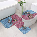 New South Wales And Queensland Bathroom Set Cockroaches With Frogs Aboriginal Art