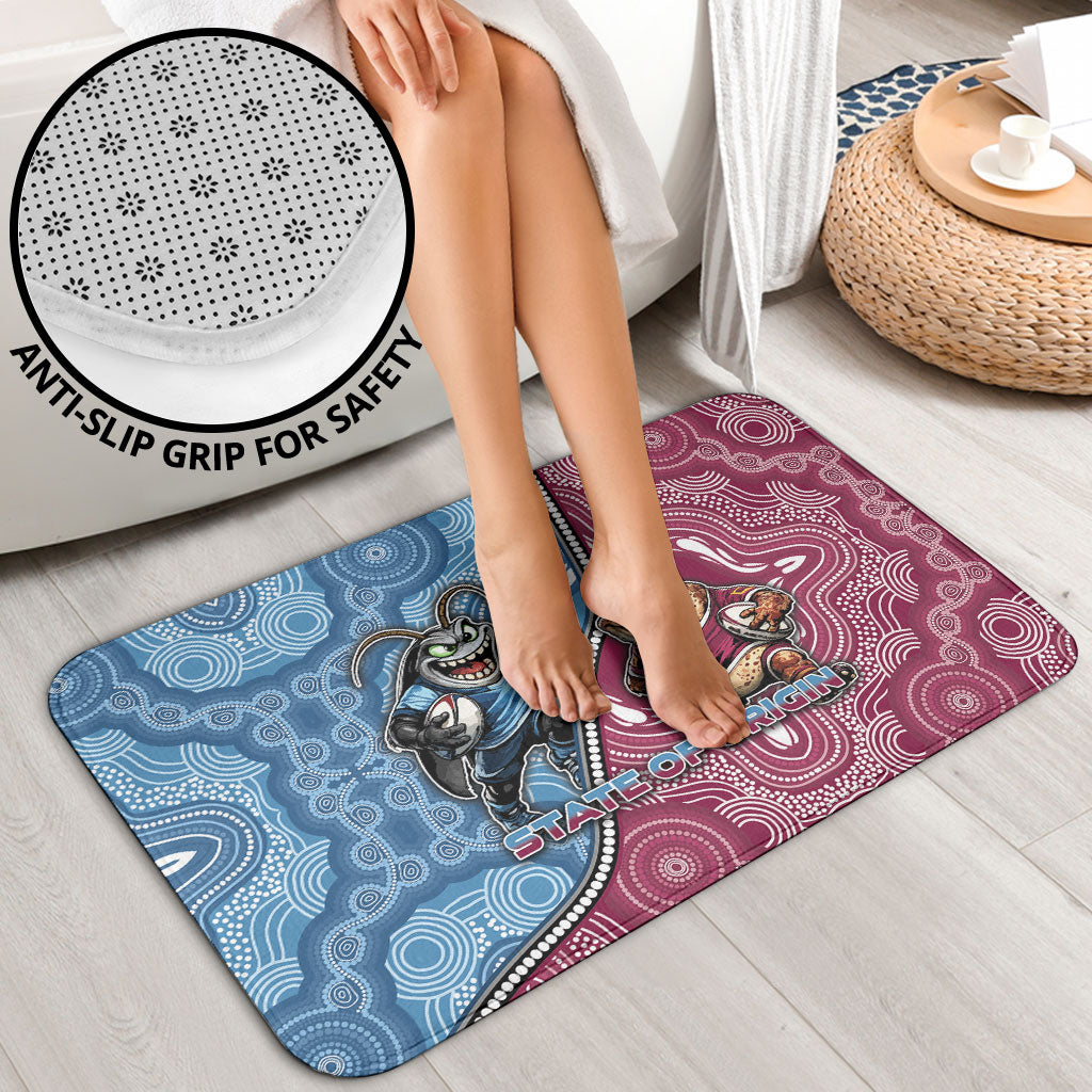 New South Wales And Queensland Bathroom Set Cockroaches With Frogs Aboriginal Art