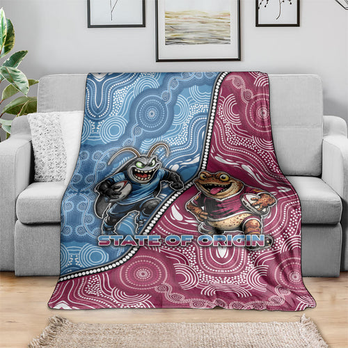 New South Wales And Queensland Blanket Cockroaches With Frogs Aboriginal Art