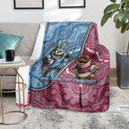 New South Wales And Queensland Blanket Cockroaches With Frogs Aboriginal Art