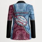 Personalised New South Wales And Queensland Blazer Cockroaches With Frogs Aboriginal Art