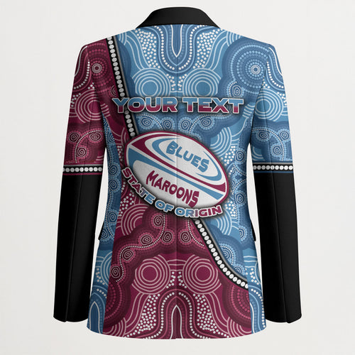 Personalised New South Wales And Queensland Blazer Cockroaches With Frogs Aboriginal Art