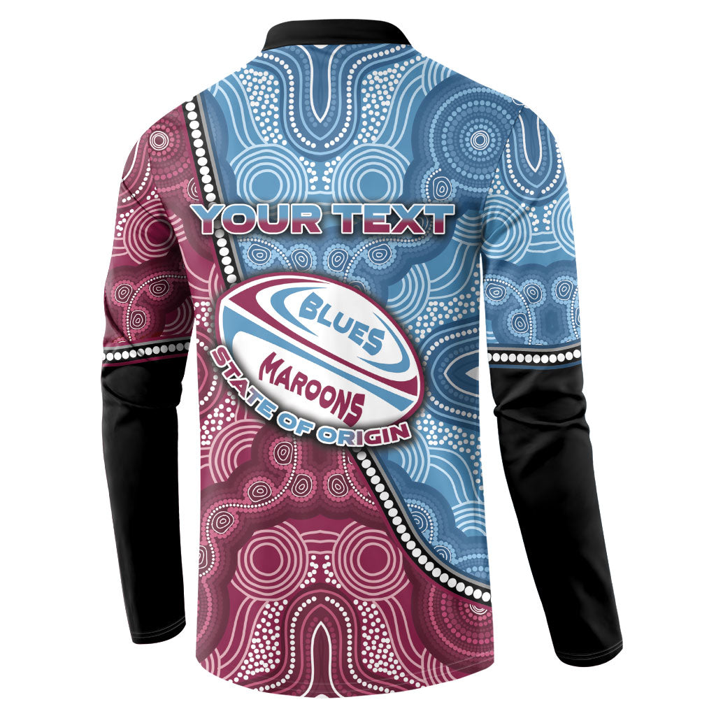 Personalised New South Wales And Queensland Button Sweatshirt Cockroaches With Frogs Aboriginal Art