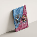 New South Wales And Queensland Canvas Wall Art Cockroaches With Frogs Aboriginal Art