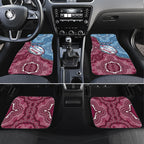 Personalised New South Wales And Queensland Car Mats Cockroaches With Frogs Aboriginal Art