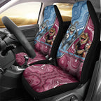 New South Wales And Queensland Car Seat Cover Cockroaches With Frogs Aboriginal Art