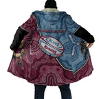 Personalised New South Wales And Queensland Cloak Cockroaches With Frogs Aboriginal Art