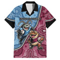 Personalised New South Wales And Queensland Hawaiian Shirt Cockroaches With Frogs Aboriginal Art