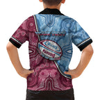 Personalised New South Wales And Queensland Hawaiian Shirt Cockroaches With Frogs Aboriginal Art