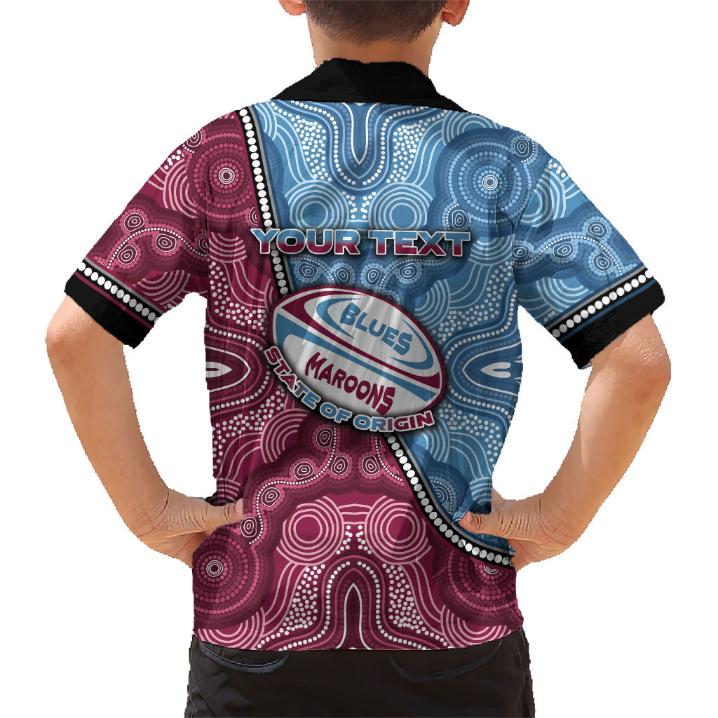 Personalised New South Wales And Queensland Hawaiian Shirt Cockroaches With Frogs Aboriginal Art